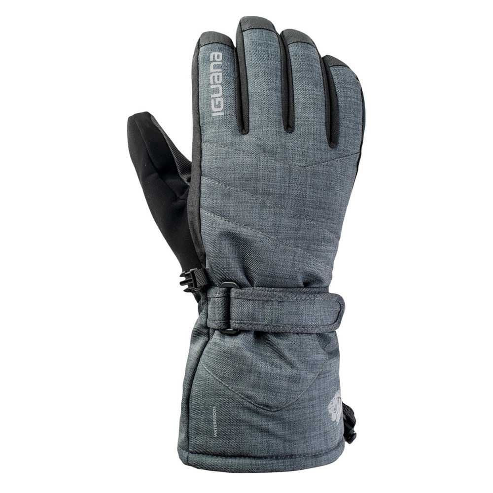 Iguana Iguana Men's Axel Logo Ski Gloves in Dark Grey