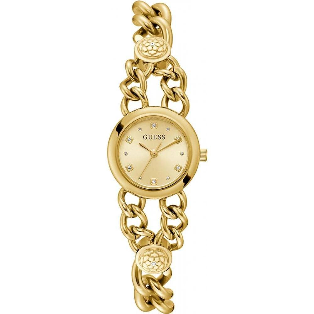 Guess Guess Women's GW0758L2 Bejeweled 25mm Quartz Watch in Gold