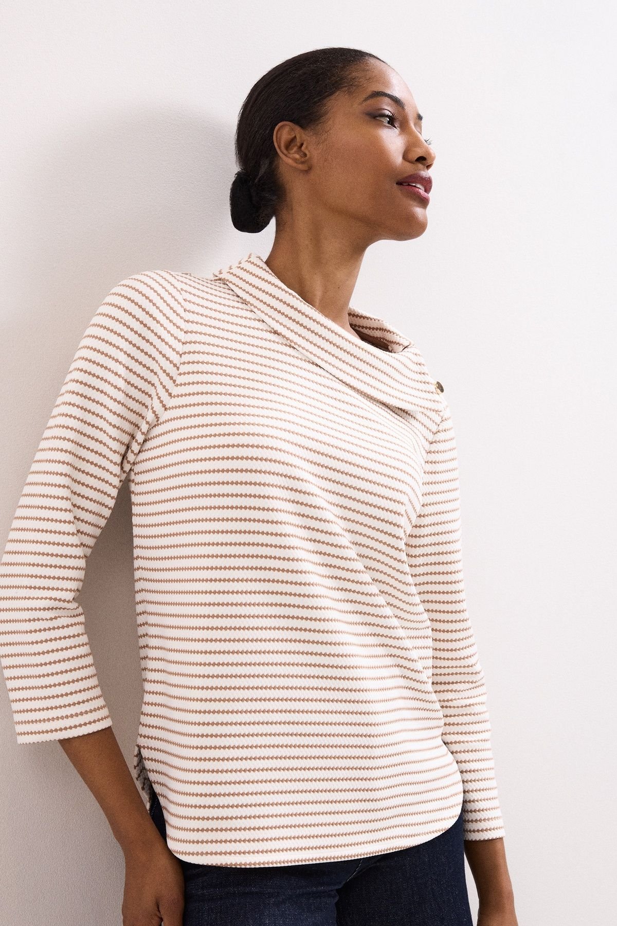 Phase Eight Phase Eight Women's Remy Textured Top in Ecru - 1