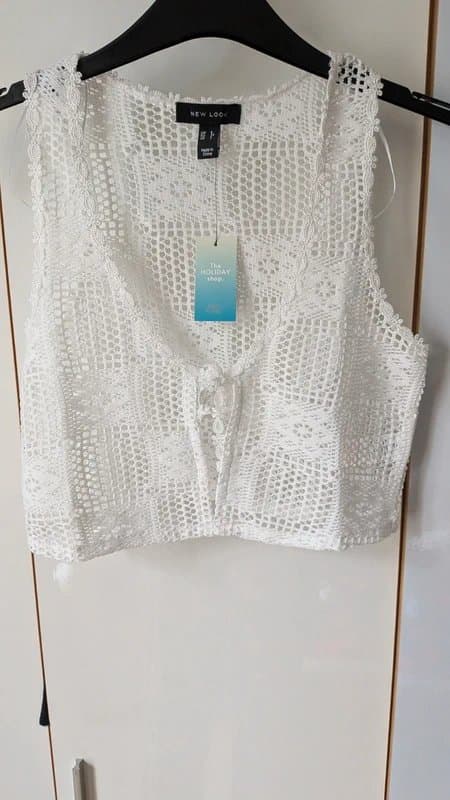 New Look Crochet lace sommer top new look size 6