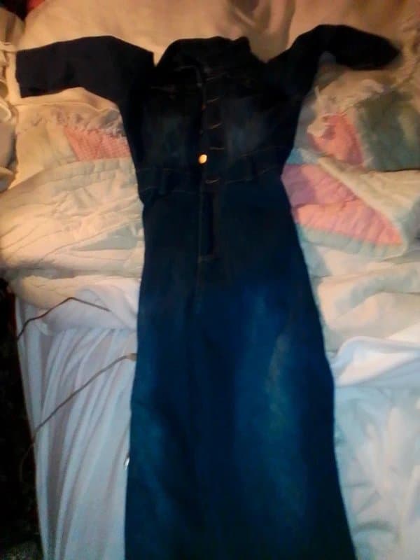 New Look One piece blue jean jumpsuit
