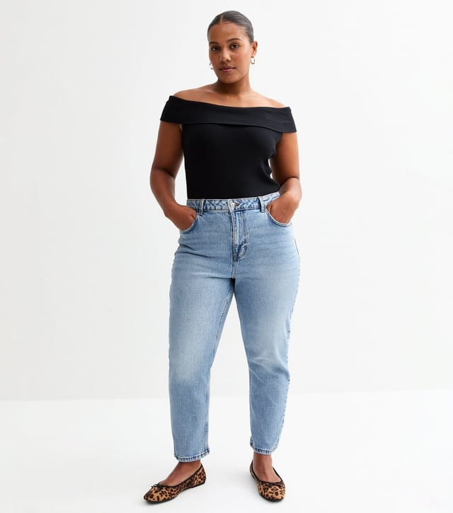 New Look Women's Light Blue Hannah Ankle Grazer Straight Leg Jeans New Look - 2