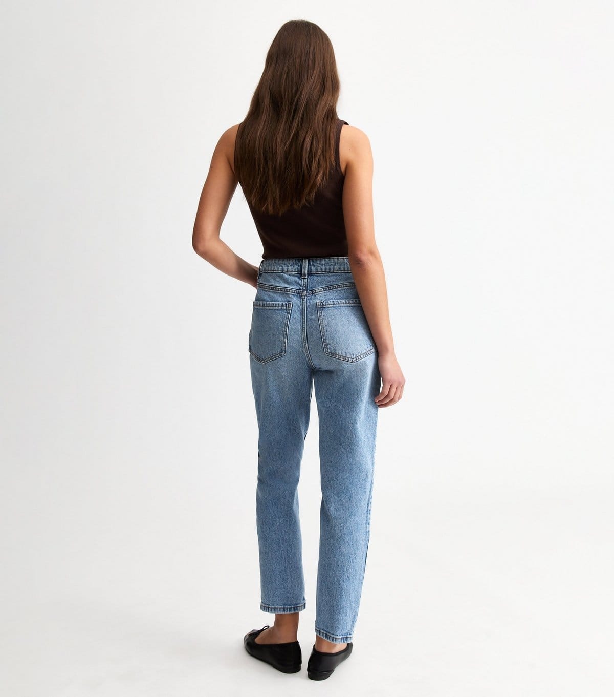 New Look Women's Light Blue Hannah Ankle Grazer Straight Leg Jeans New Look - 4
