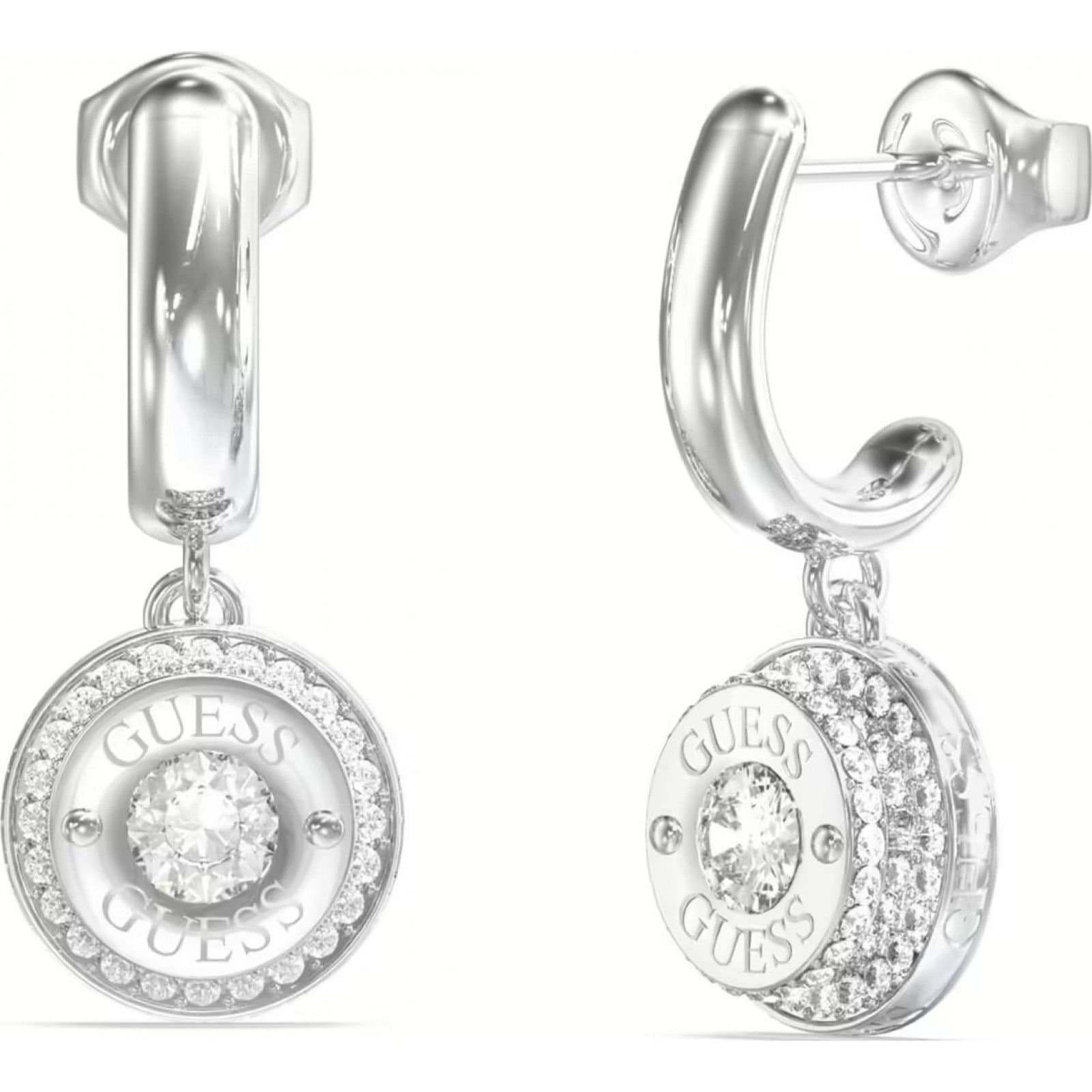 Guess Guess Women's JUBE05558JWRHT-U Pair Of Earrings in Silver