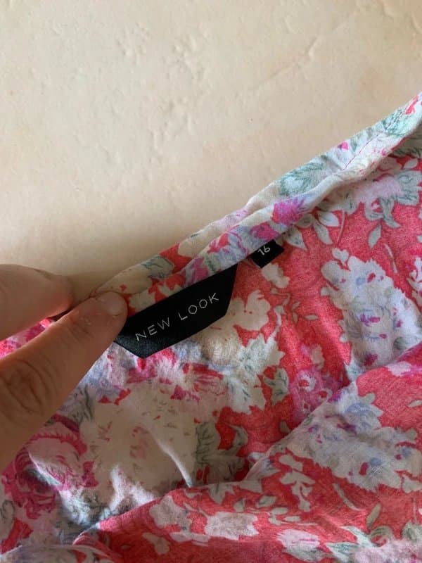 New Look New look summer flower print strapless dress size 16