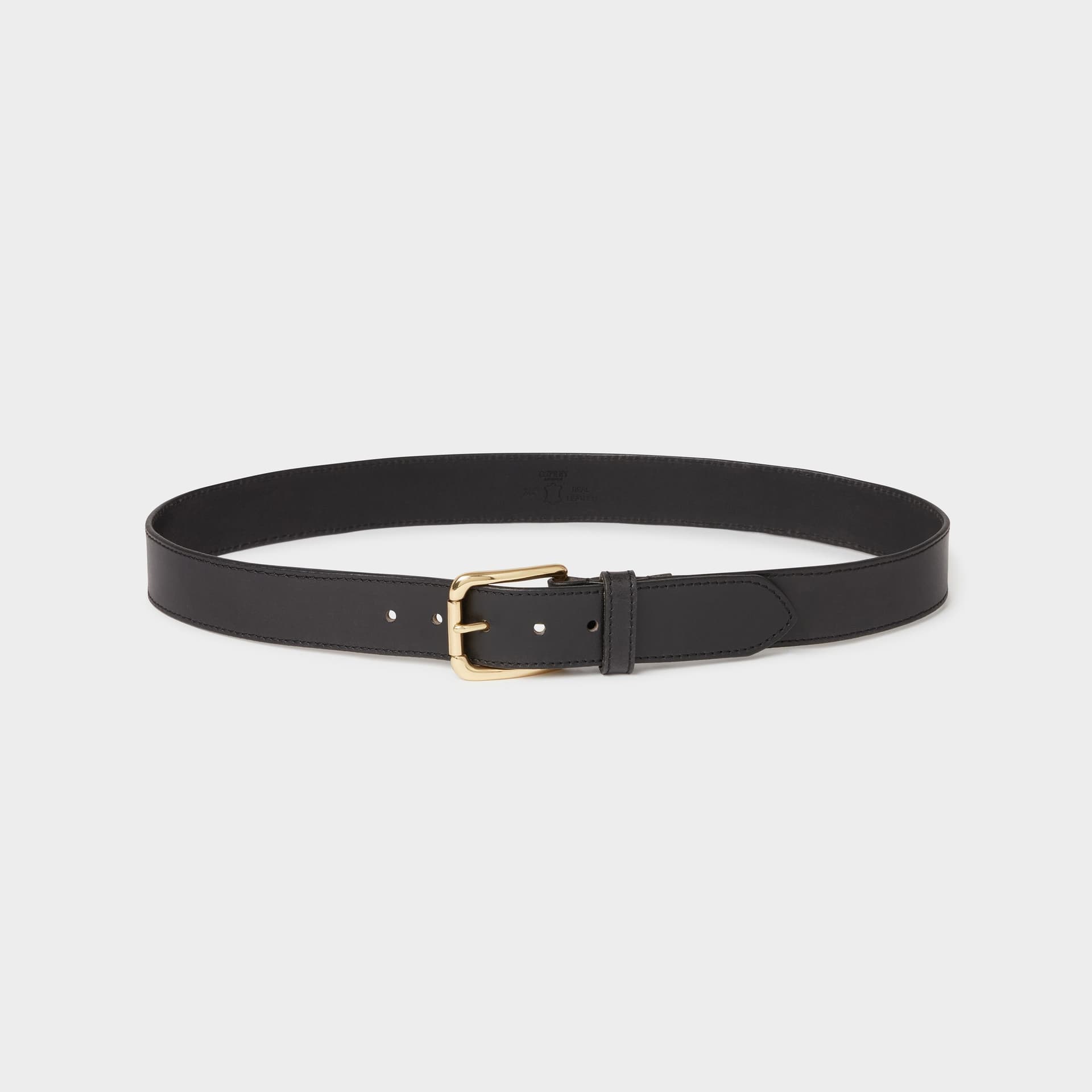 OSPREY LONDON OSPREY LONDON Women's The Jeans Leather Belt in Black