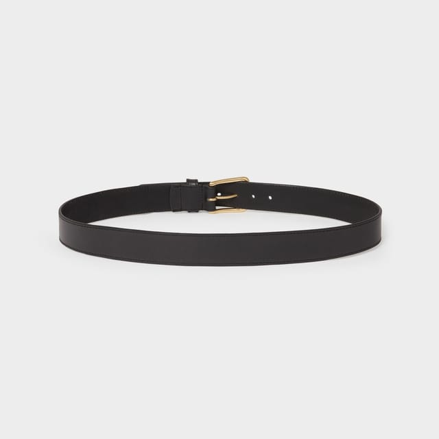 OSPREY LONDON OSPREY LONDON Women's The Jeans Leather Belt in Black - 3