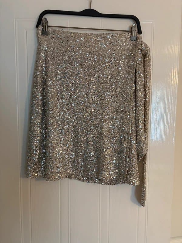 Never Fully Dressed Never fully dressed sequin wrap skirt