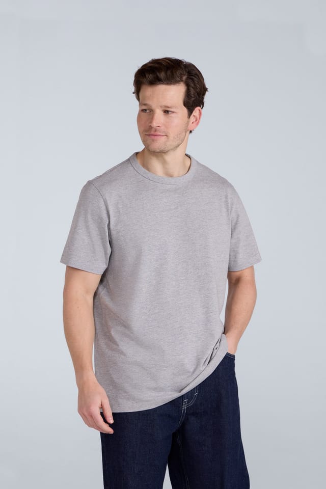 Animal Animal Men's 'Otis' Comfortable Short Sleeve Casual Oversized Relaxed Fit T-Shirt in Grey - 2