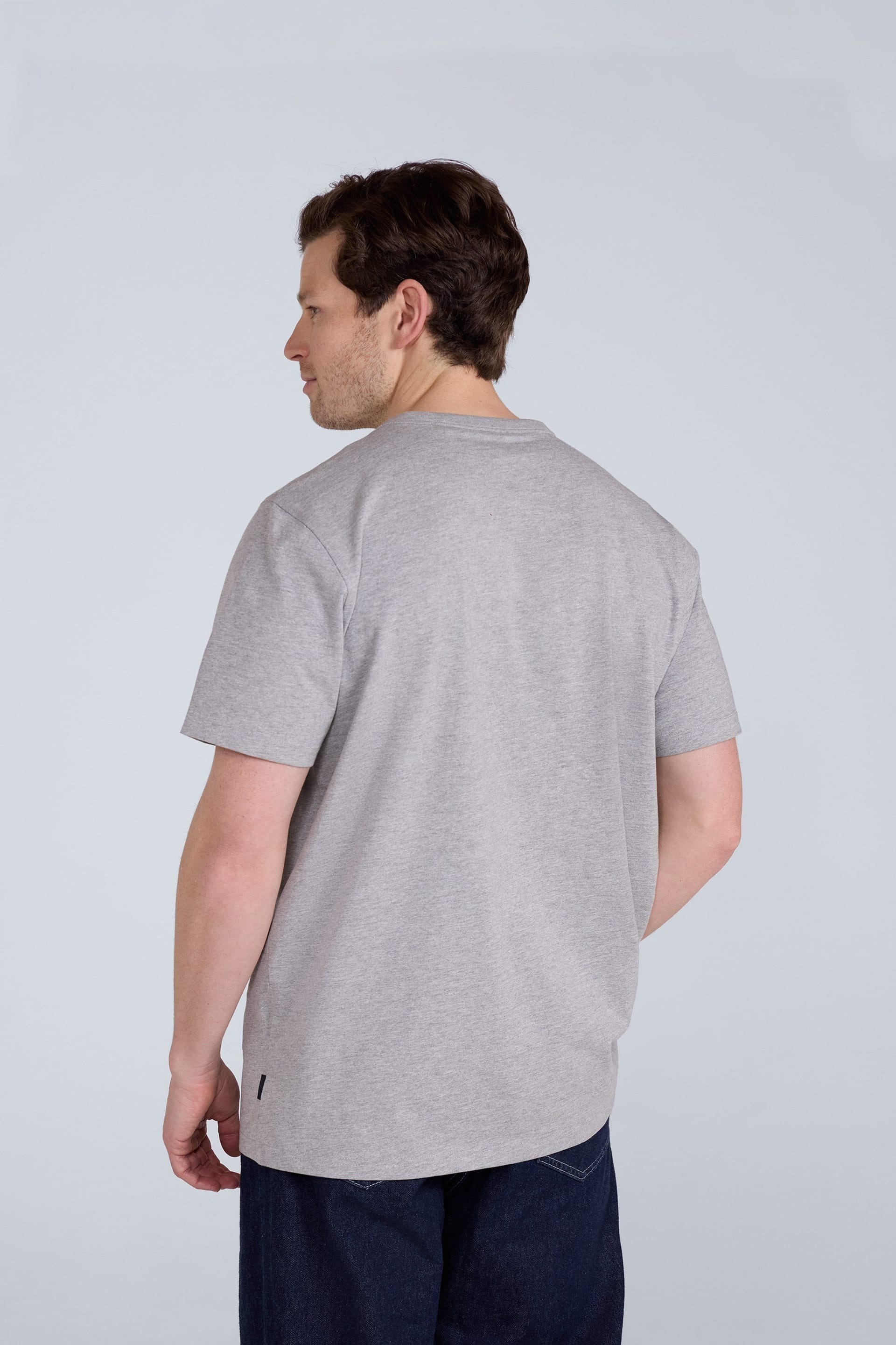 Animal Animal Men's 'Otis' Comfortable Short Sleeve Casual Oversized Relaxed Fit T-Shirt in Grey - 4