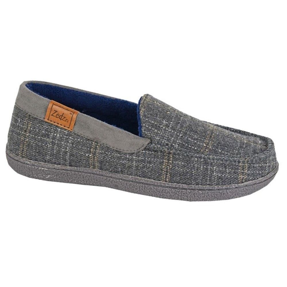 Zedzzz Zedzzz Men's Neville Slippers in Grey
