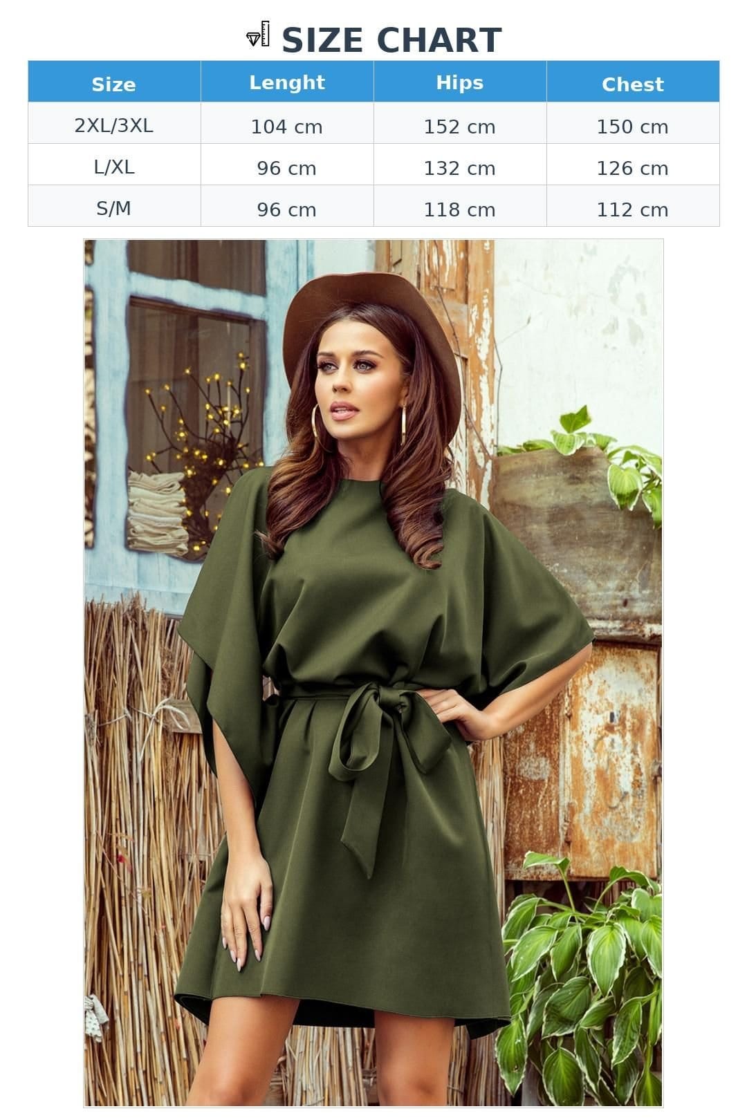 Love Lace Love Lace Women's Butterfly Dress With Belt in Green - 4