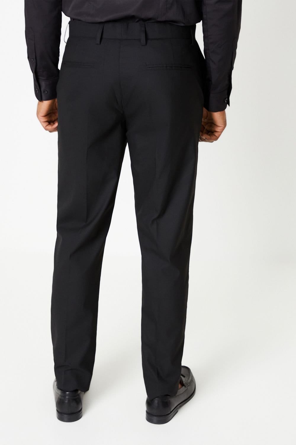 Burton Burton Men's Black Tailored Fit Smart Trousers - 4