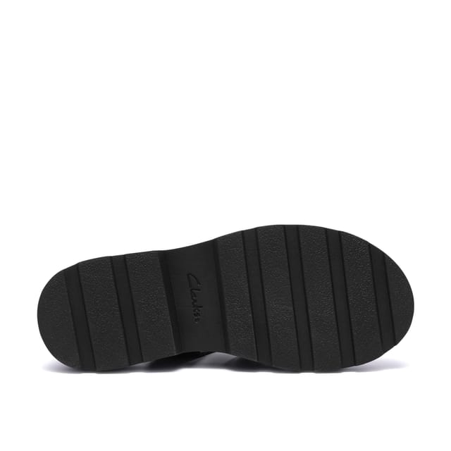 Clarks Clarks Women's Orinoco3 Strap Black Leather Flat Sandals - 3