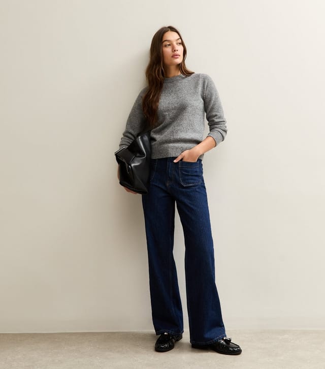 New Look Women's Grey Crew Neck Jumper New Look - 2