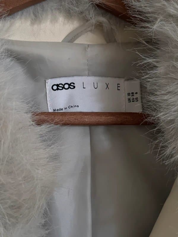 Asos luxe ASOS Luxe Faux Fur Collared Coat