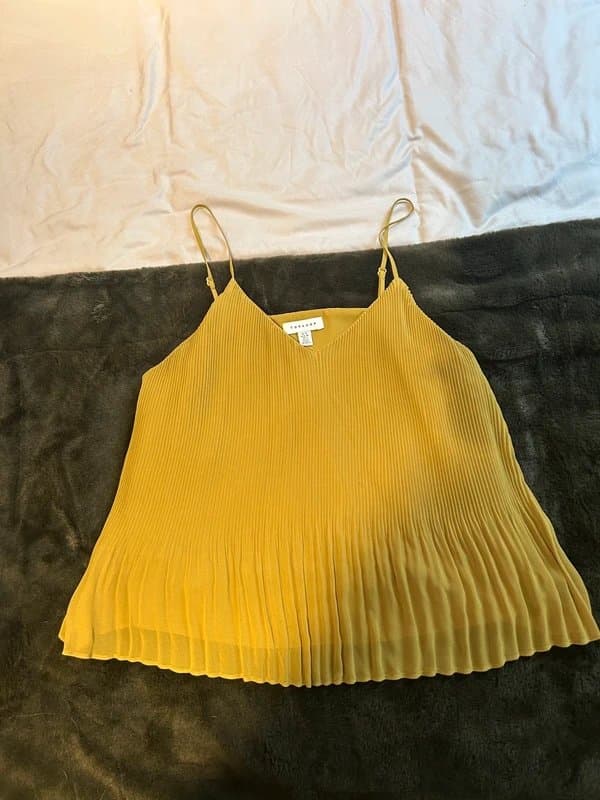 Topshop Topshop green chiffon cami