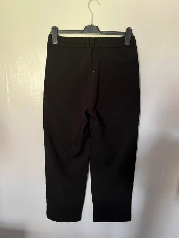 Bershka Men’s Bershka Wide Leg Black Trousers