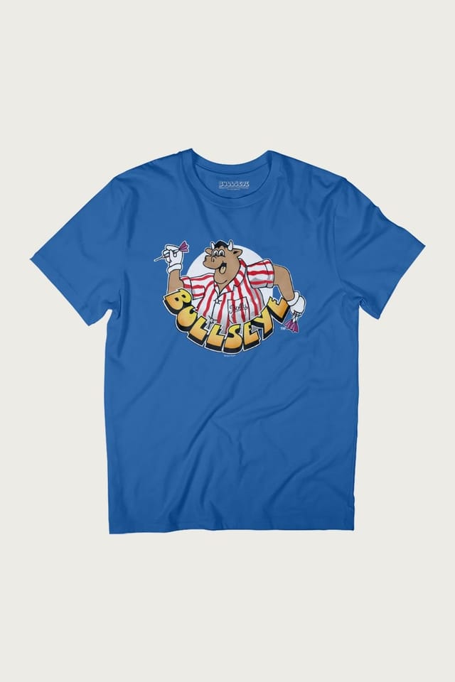 Bullseye Bullseye Men's Bully With White Circle & Darts T-Shirt in Royal - 2