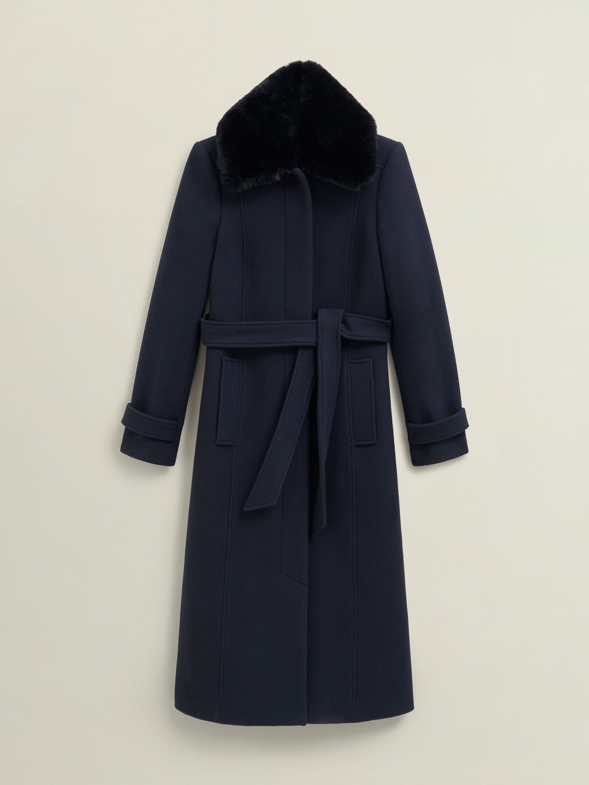 Hobbs London Hobbs London Women's Celeste Coat in Dark Navy - 2