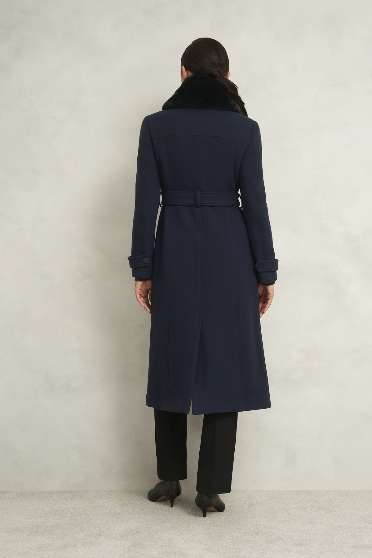 Hobbs London Hobbs London Women's Celeste Coat in Dark Navy - 4