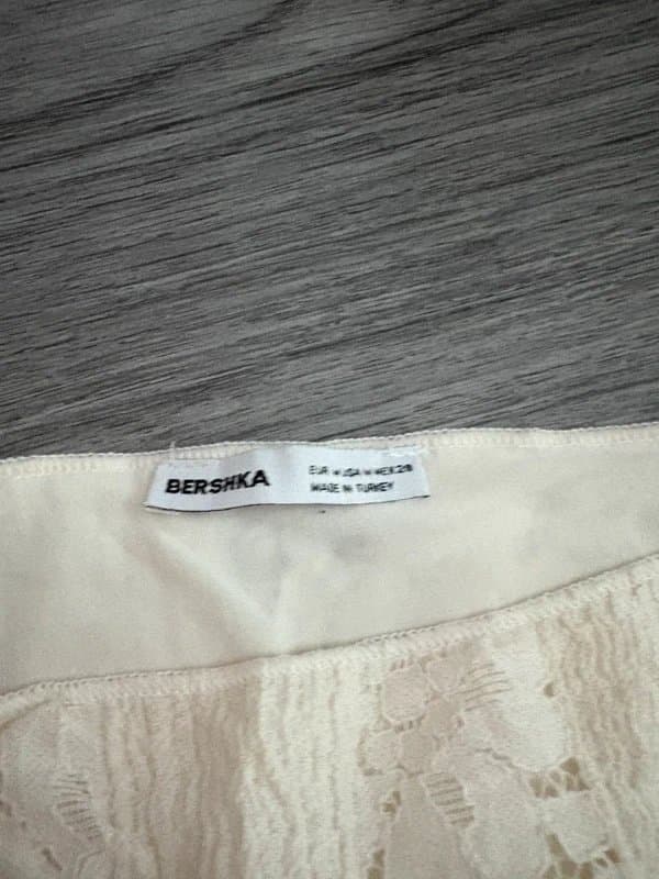 Bershka Lace white dress