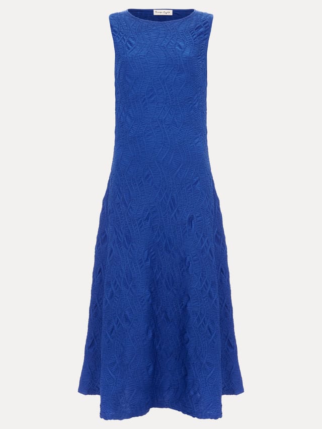 Phase Eight Phase Eight Women's Talia Textured Midi Dress in Cobalt - 2