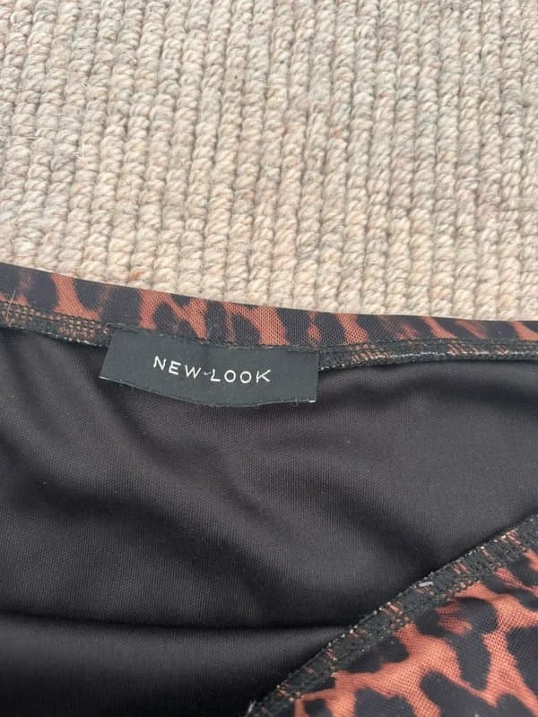 New Look Leopard midi skirt