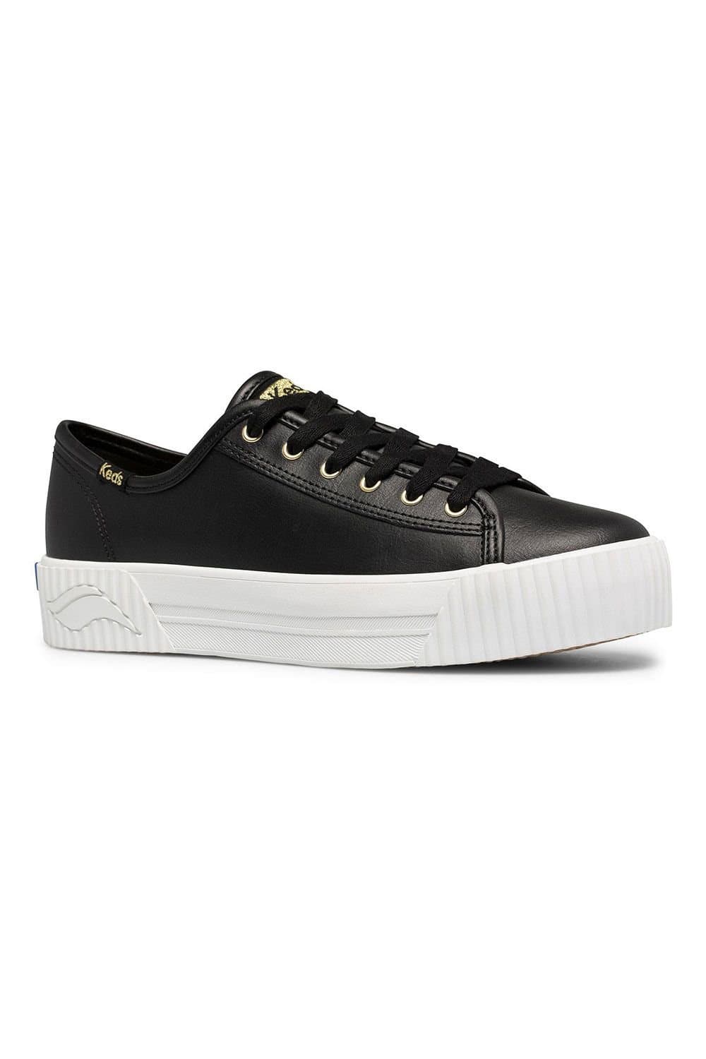 keds Keds Women's Triple Kick Chunky Leather Shoes in Black