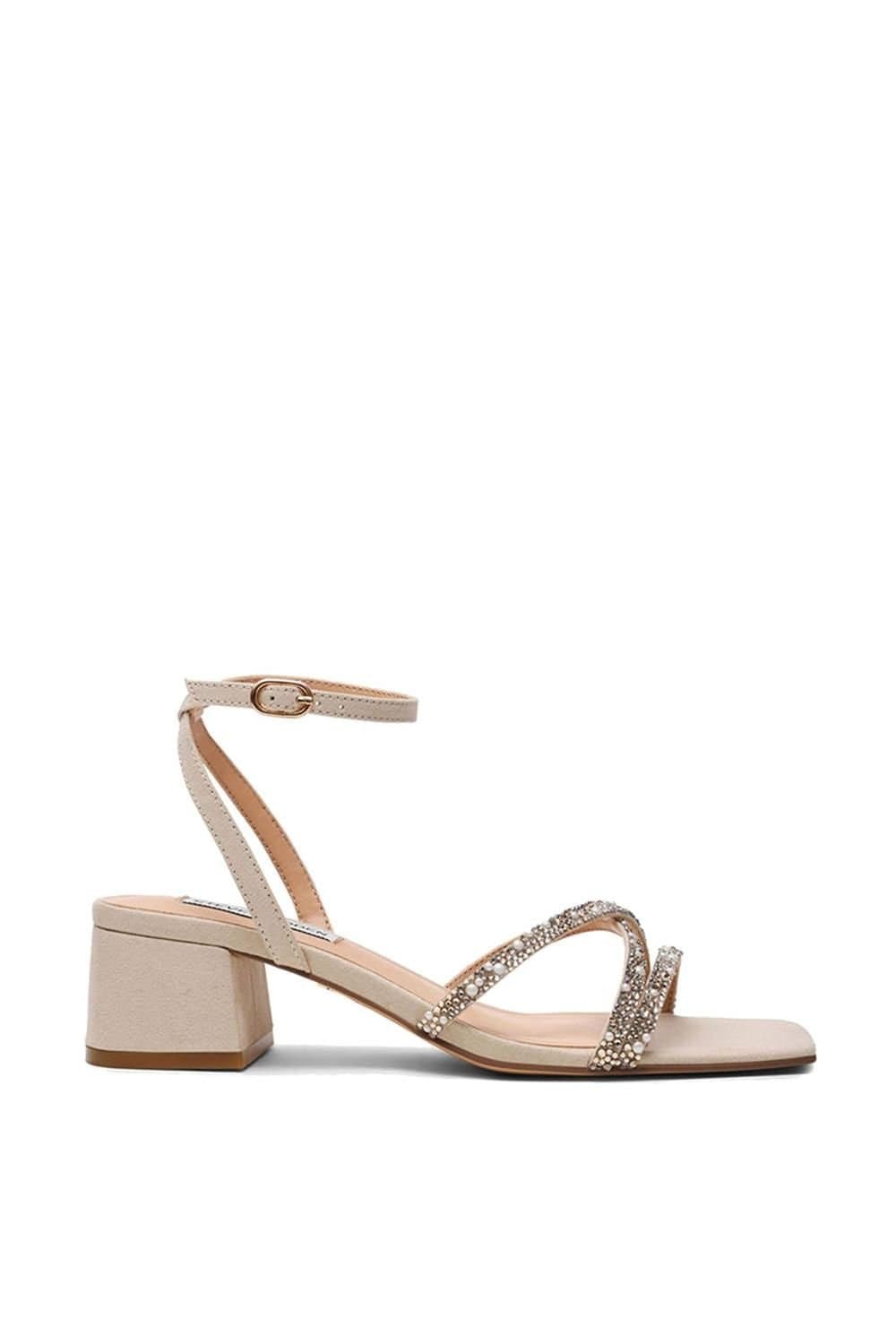 Steve Madden STEVE MADDEN Women's 'Gabby Heel Cream' Fabric Heels in Cream