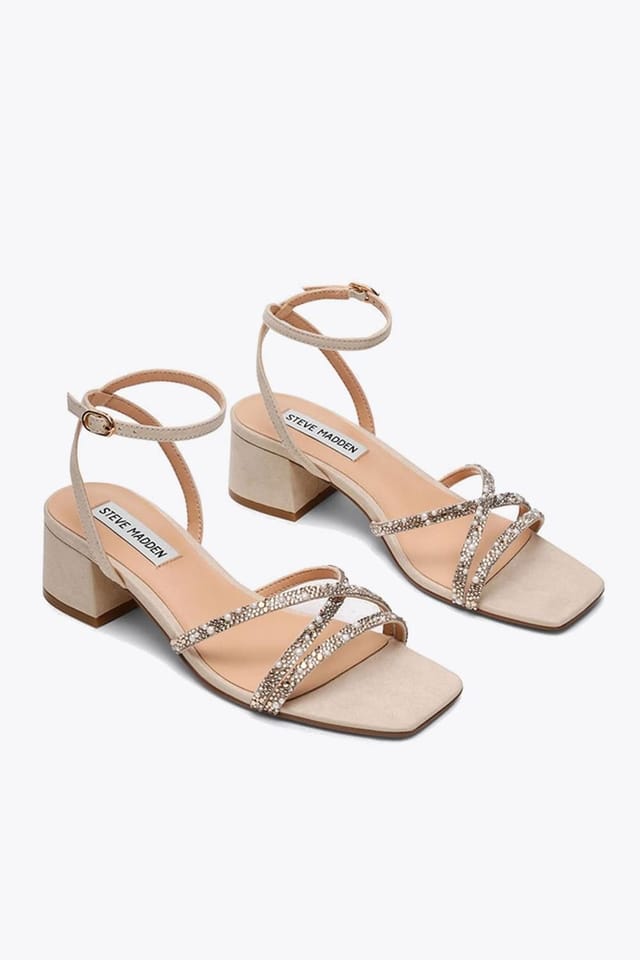 Steve Madden STEVE MADDEN Women's 'Gabby Heel Cream' Fabric Heels in Cream - 2