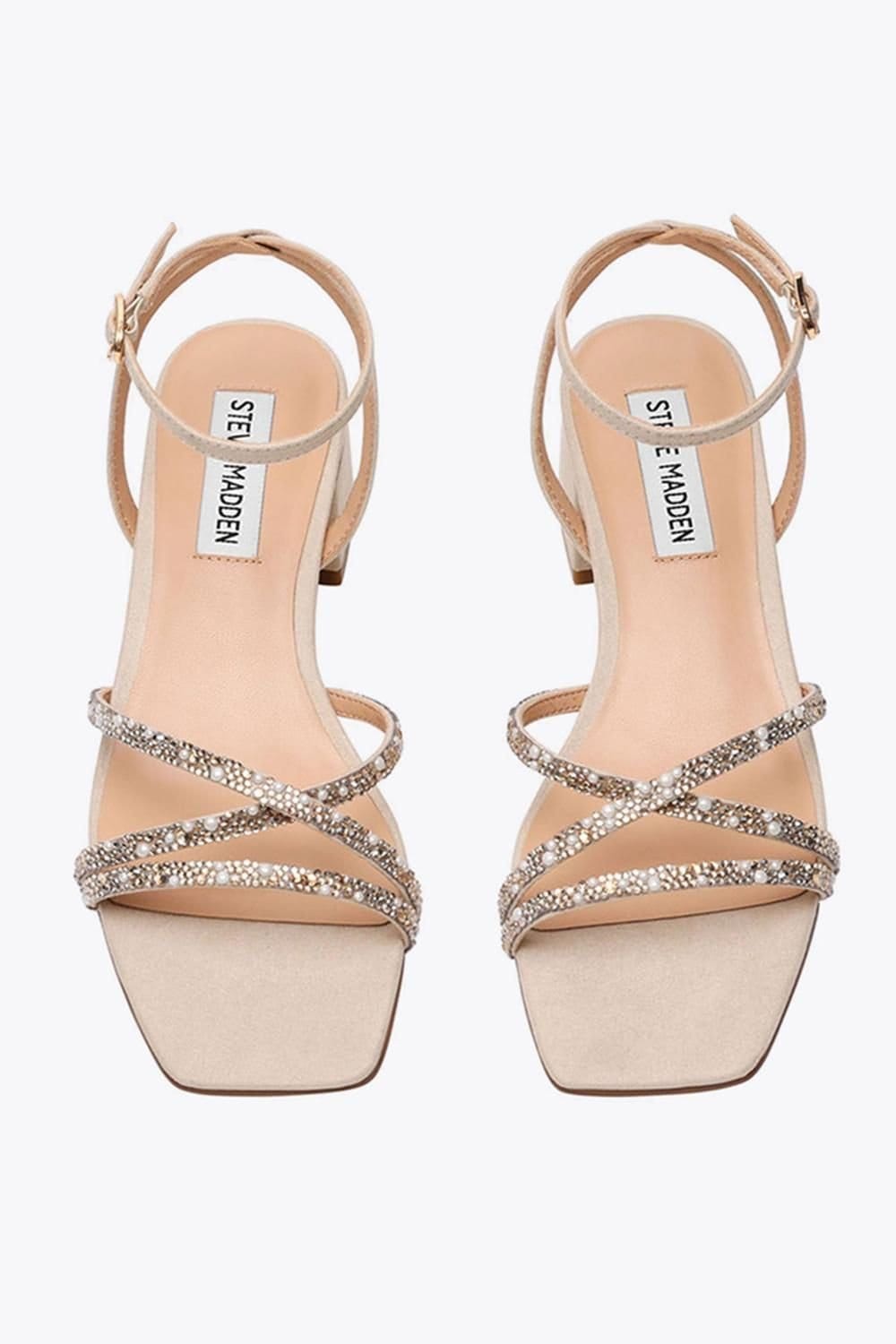 Steve Madden STEVE MADDEN Women's 'Gabby Heel Cream' Fabric Heels in Cream - 4