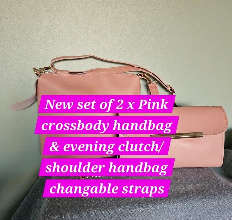 No Label Selling Set New Ladies /Girls pink crossbody handbags ideal holidays