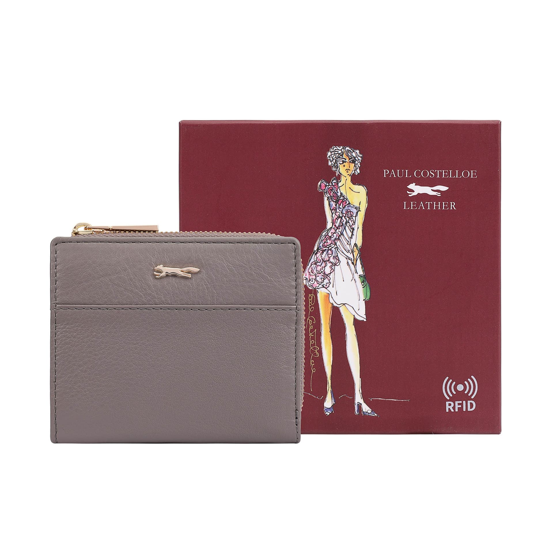 Paul Costelloe Paul Costelloe Women's Tilly Leather Purse in Brown