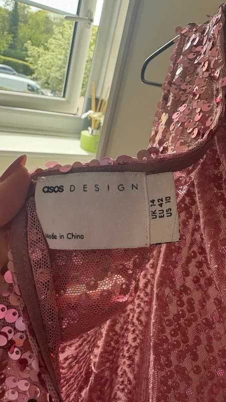 ASOS ASOS pink sequin dress