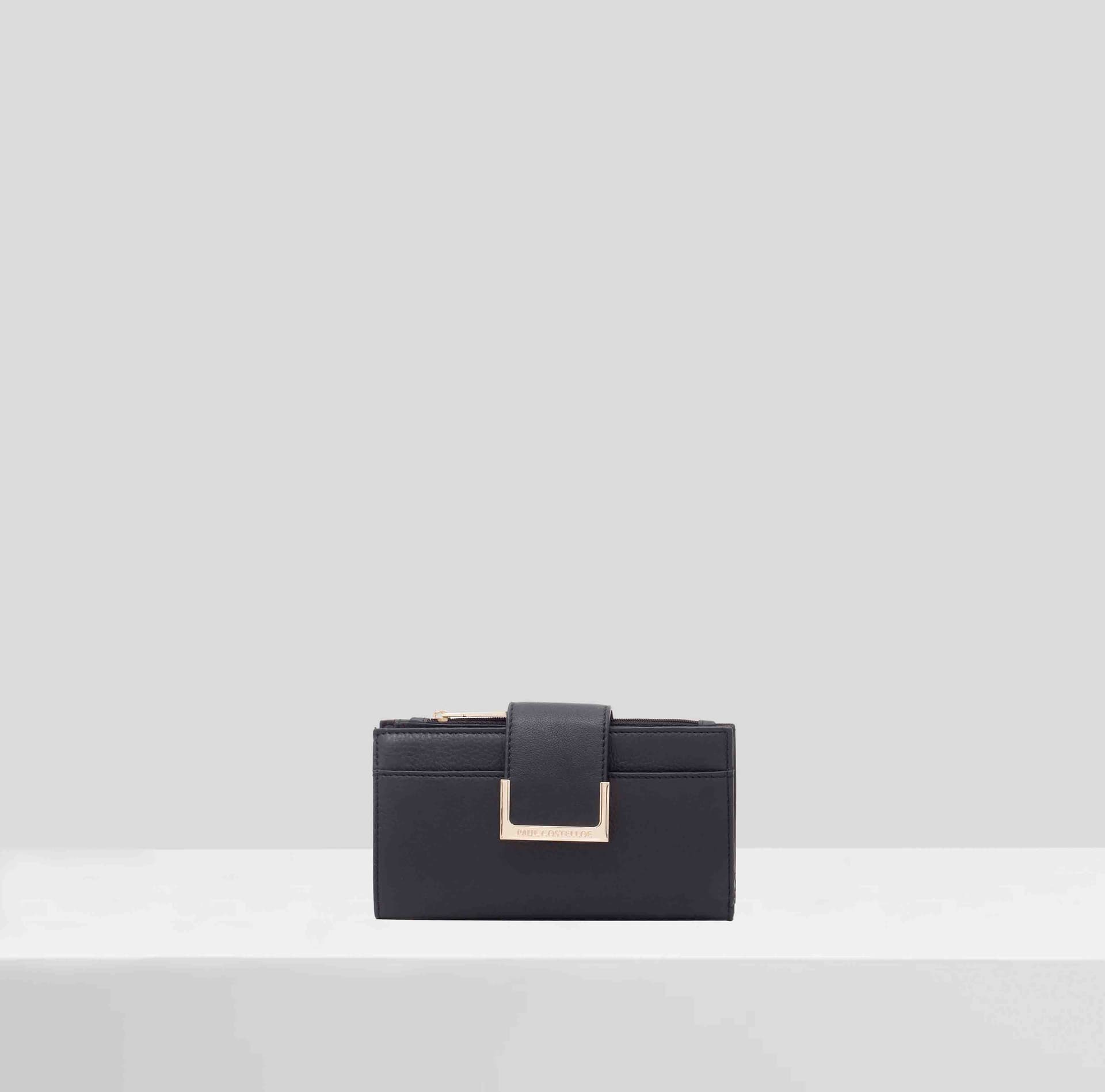 Paul Costelloe Paul Costelloe Women's Indigo Leather Purse in Black
