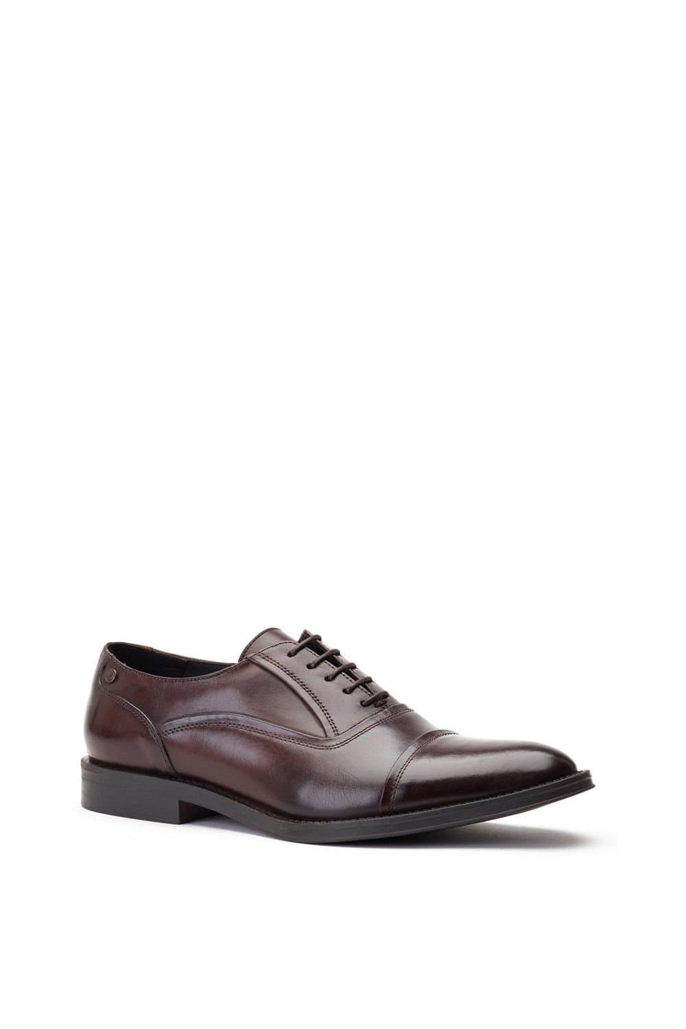 Base London Base London Men's Wilson Waxy Shoe in Dark Brown
