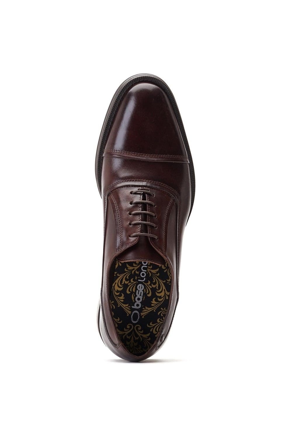 Base London Base London Men's Wilson Waxy Shoe in Dark Brown - 4