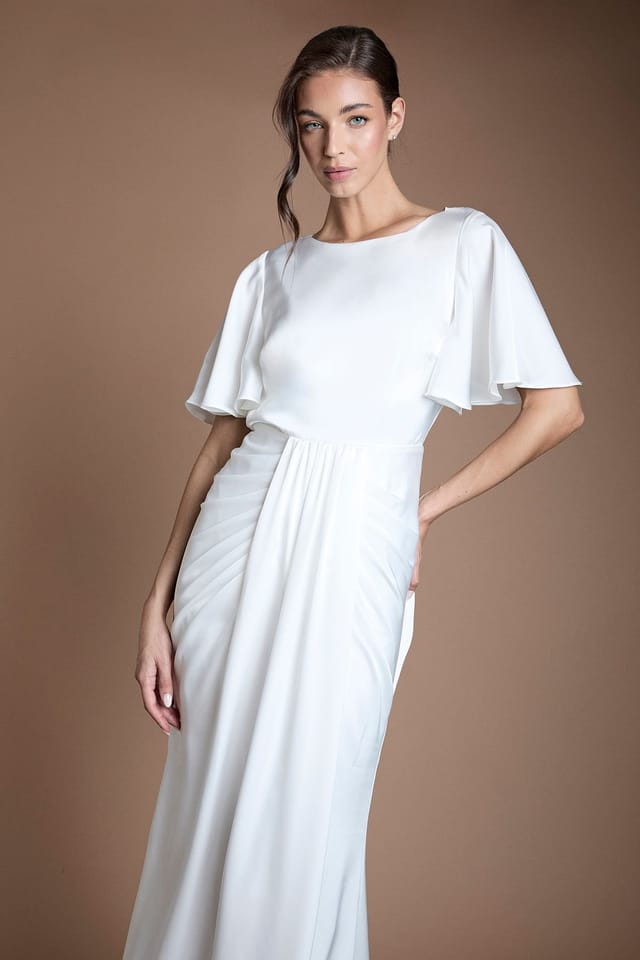 Coast Coast Women's Goddess Drape Wedding Dress in Ivory - 2