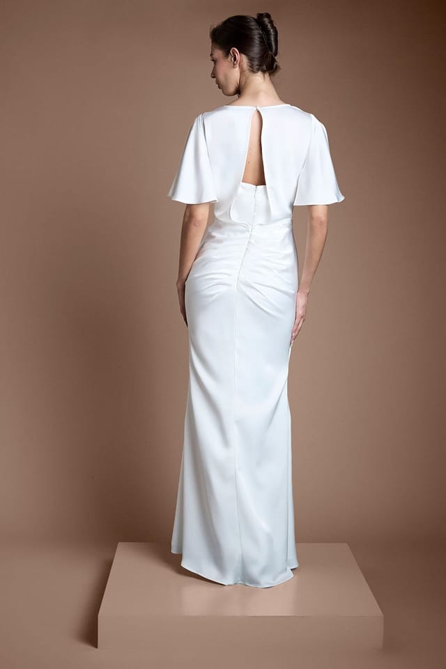 Coast Coast Women's Goddess Drape Wedding Dress in Ivory - 3