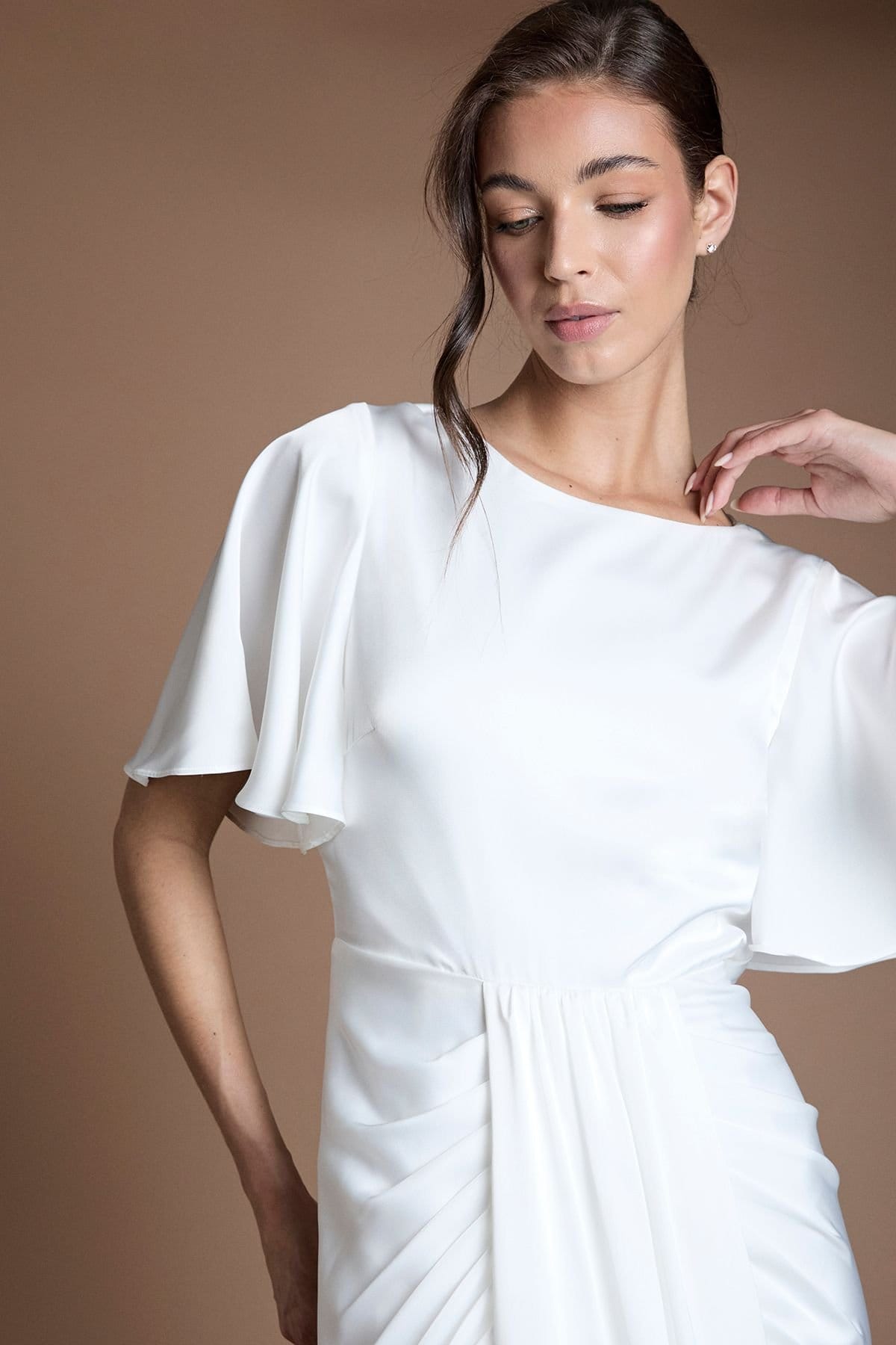 Coast Coast Women's Goddess Drape Wedding Dress in Ivory - 4