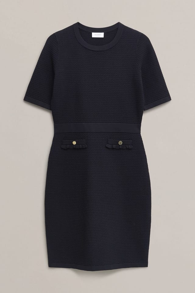 Hobbs London Hobbs London Women's Petra Knitted Dress in Dark Navy - 2