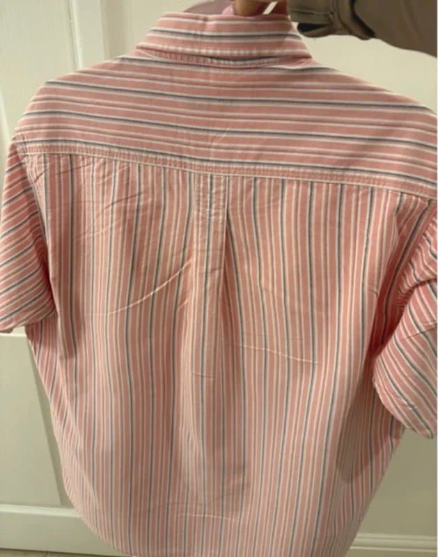 Cotton Traders Cotton traders 100% cotton short sleeved striped summer shirt size large
