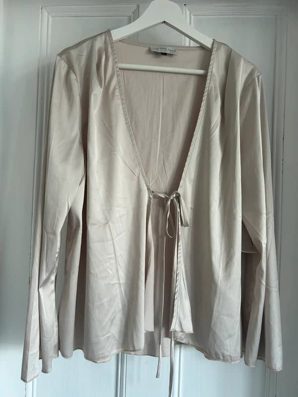 Never Fully Dressed Never Fully Dressed satin tie top