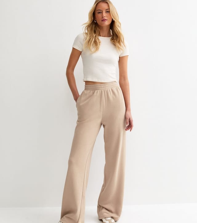New Look Women's Tall Mink Wide Leg Joggers New Look - 3