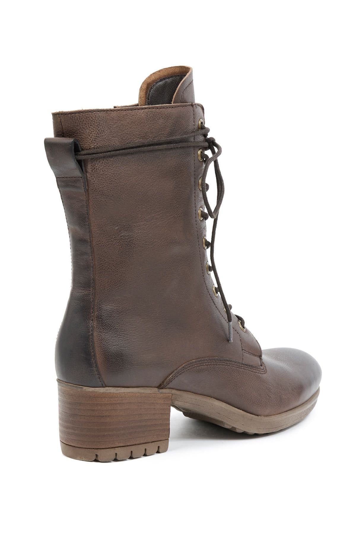 Celtic & Co Celtic & Co Women's BLOCK HEEL DERBY BOOT in Dark Brown - 4