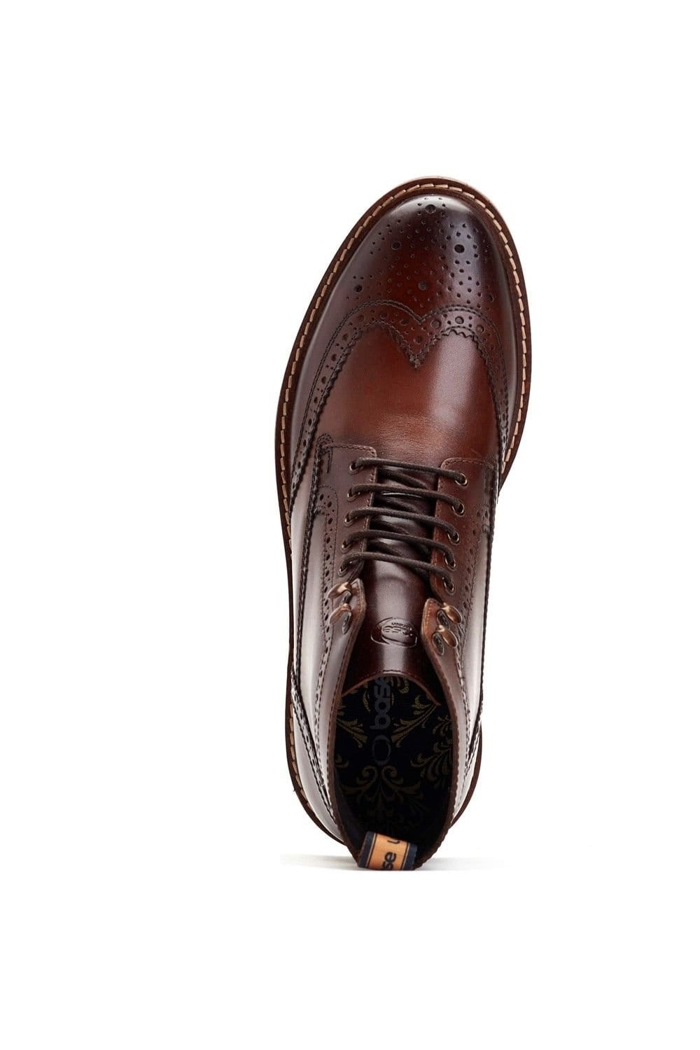 Base London Base London Men's Dealer Brogue Boot in Brown - 4