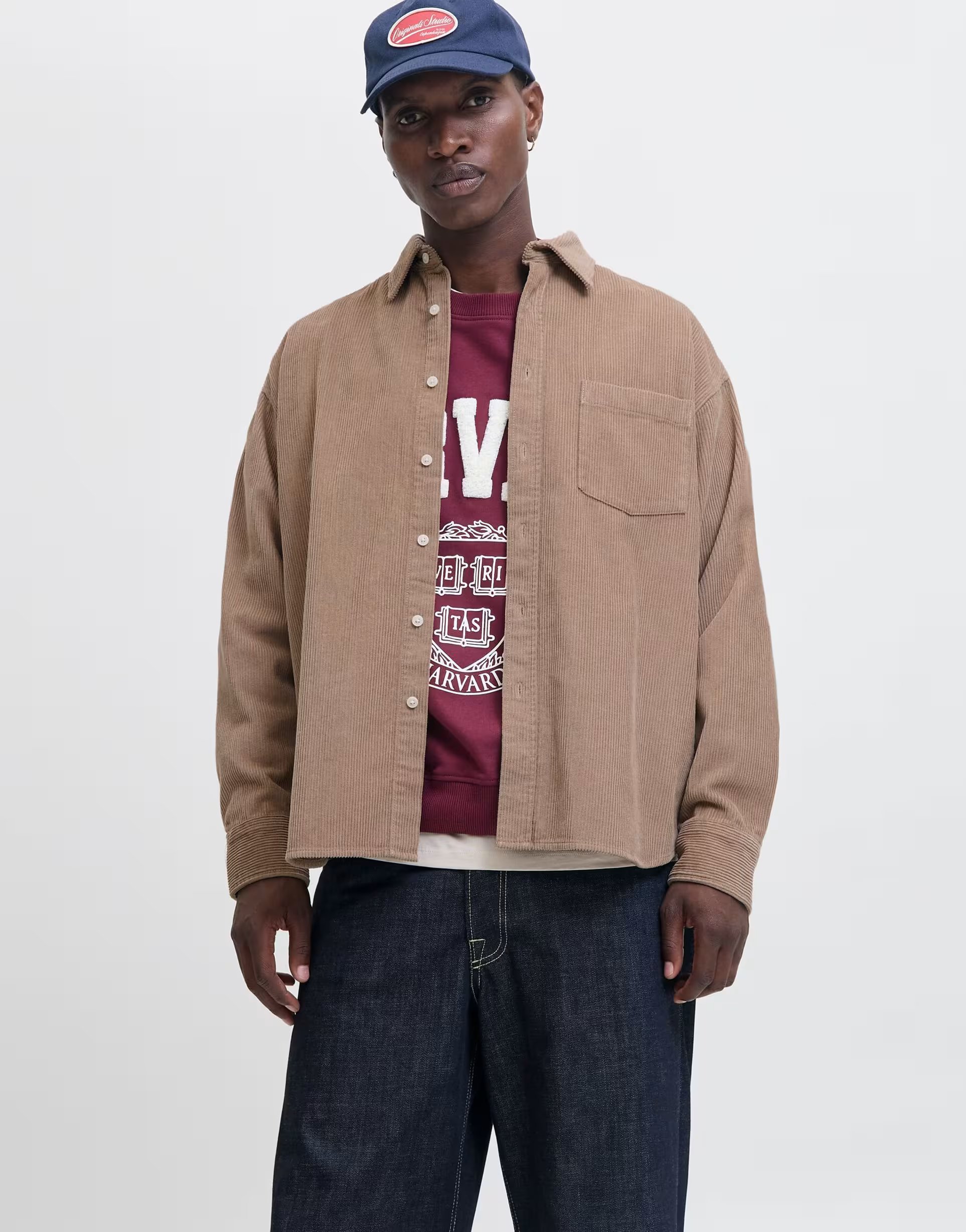 ASOS Jack & Jones Shirt in mocha meringue - 1