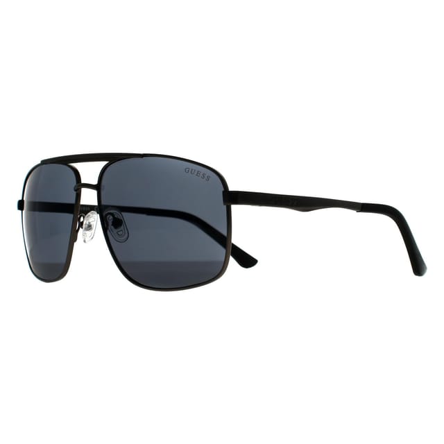 Guess Guess Men's Aviator Matte Gunmetal Smoke Grey GO00063 - 2