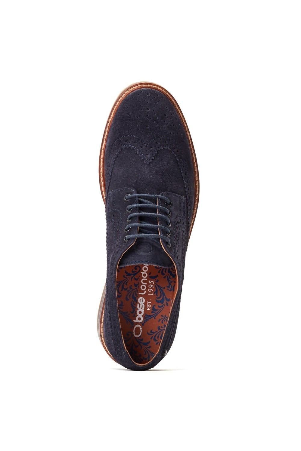 Base London Base London Men's Hatfield Brogue Shoe in Navy - 4